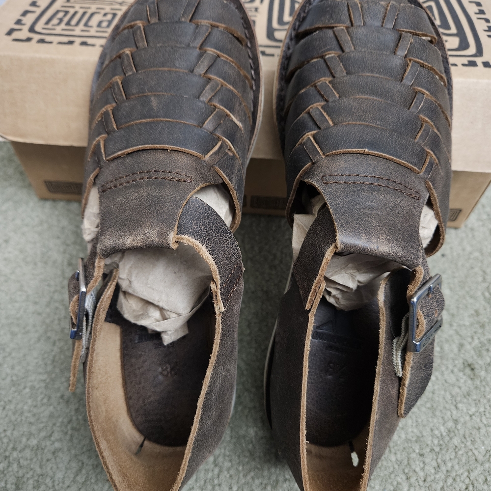 Women's Dark Brown Leather Sandals